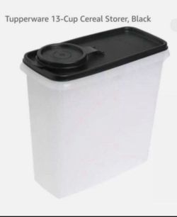 Tupperware Modular Mates Cereal Storer Black Lid 13 cups