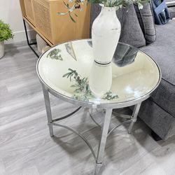 Mirror End Table 