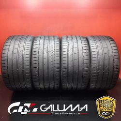 Set of 4 Tires LikeNEW Continental SportContact 7 ContiSilent 285/30ZR22 #94105