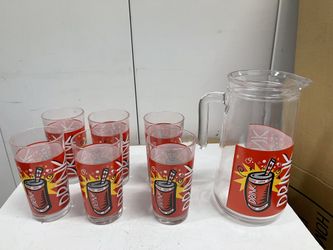   7  Pieces Wanda Drink, Glass Set 