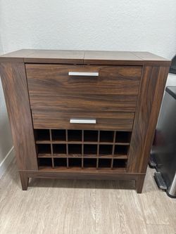 Bar Cabinet with Wine Rack