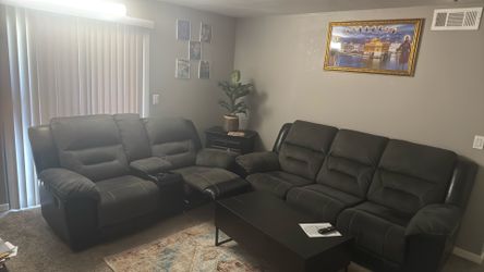 Sofa and table