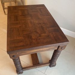 MidCentury Wood End Accent Table