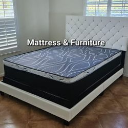 NEW QUEEN PILLOW TOP MATTRESS AND BOX SPRING 