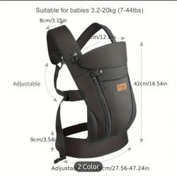 Vrbabies New Ergonomic Baby Carrier Newborn Toddler Wrap Carrier Hands Free Baby Sitting Support Sling Breathable Perfect for Infants Chest Sling for 