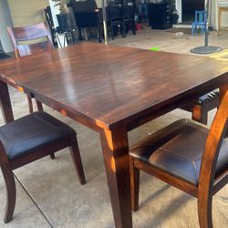 Dining table With Chairs And Bench 