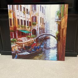 Large Painting Of Venice Italy On Canvas