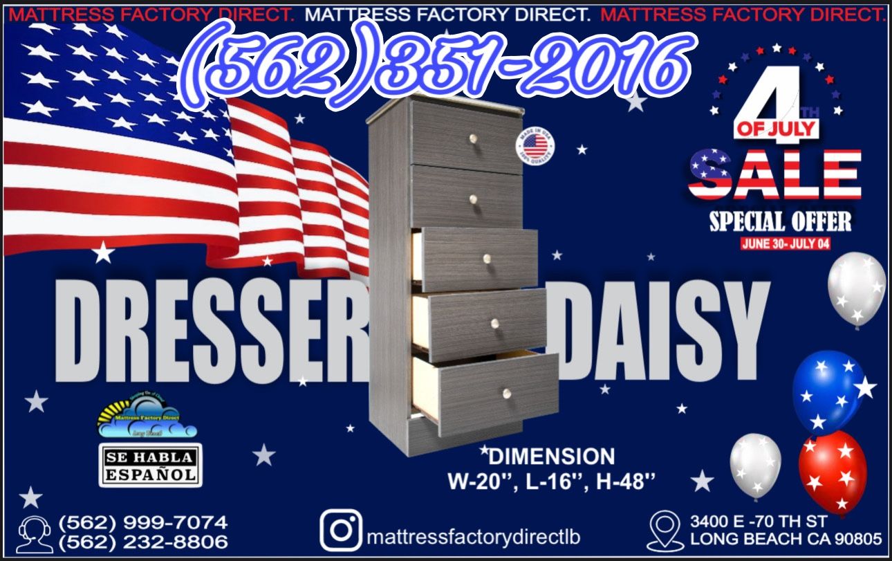 Grey Five Drawer Dresser Daisy Chest Comoda
