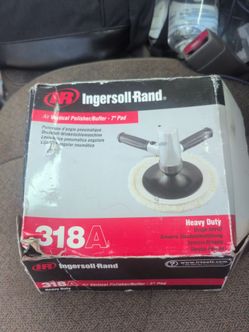 Ingersoll Rand Air Vertical Polisher/Buffer  7" pad