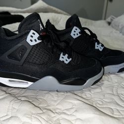 Jordan 4- Black Canvas 