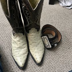 YAC leather & Silk Cowboy Belt + Boots