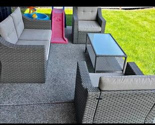 4-Piece Wicker Patio