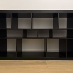 Black TV Stand / Media Storage / Credenza / Shelving Unit