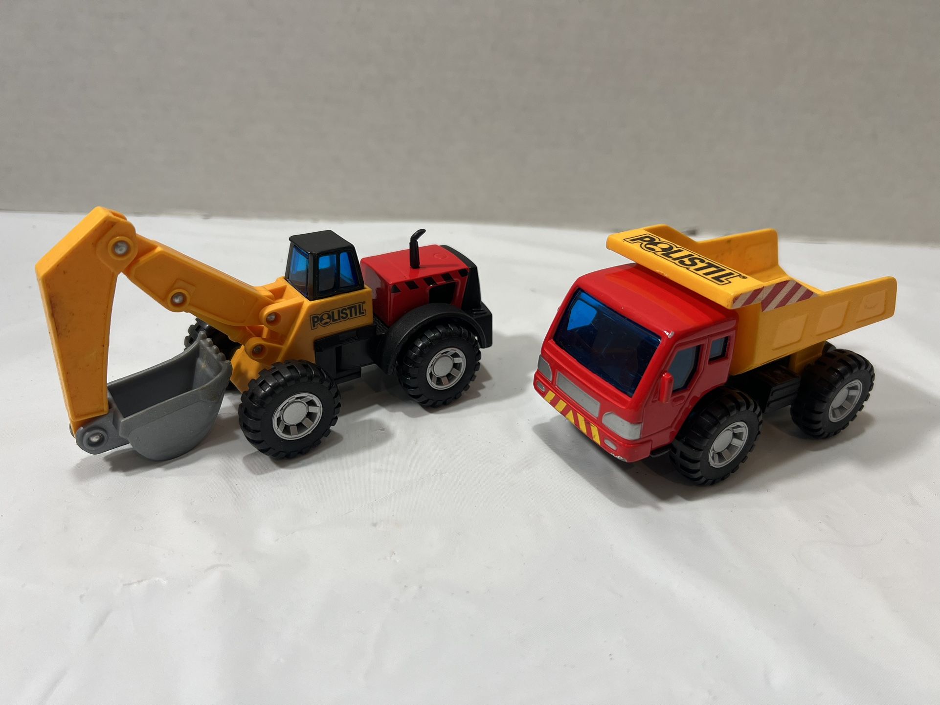 Set Of 2 POLISTIL Excavator & Dump Truck Children's Toy Construction Vehicle