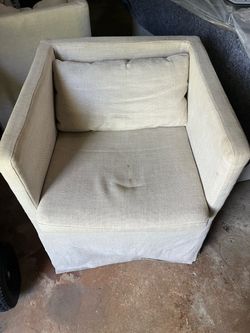 Love seat mini seat white nightstand