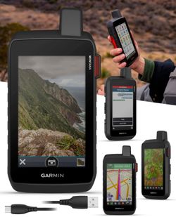 Garmin Montana 760i with accessories
