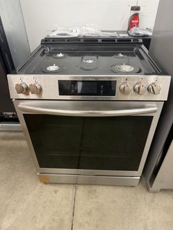 Frigidaire gas range five burners