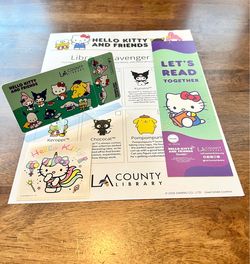 Hello Kitty Los Angeles Library Card Bundle