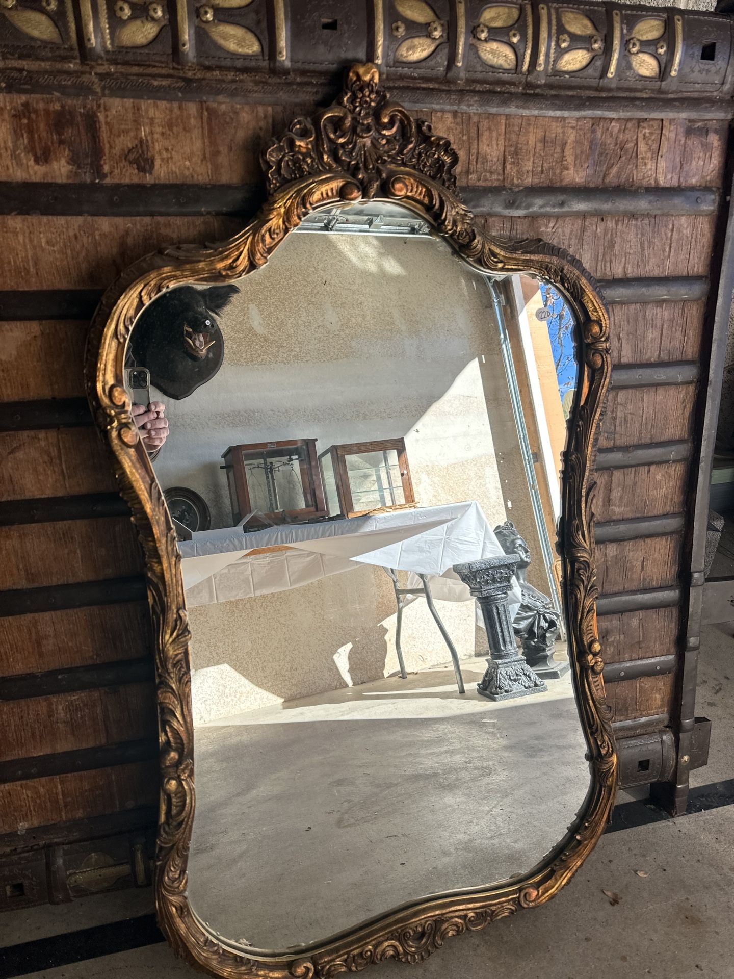 Antique Vintage Rococo Style Mirror