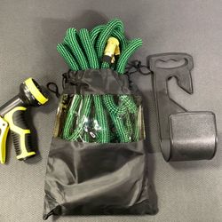 50ft Heavy Duty Expandable Garden Hose with Spray Nozzle