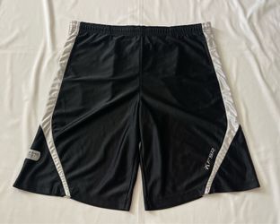 Firestar Active Sportswear Shorts Basketball Pants Bottom Black White Men Large