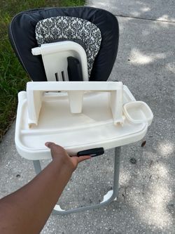 High chair and rocker.