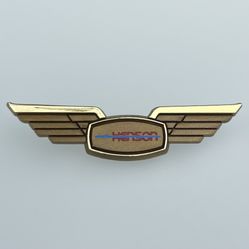 Henson Airlines Plastic Jr Pilot Flight Attendant Wings Pin Collectible Defunct