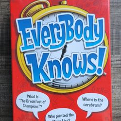 Everybody Knows Trivia Game. NEW