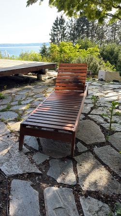 CB2 Filaki Mahogany Outdoor Lounger (Please Read)