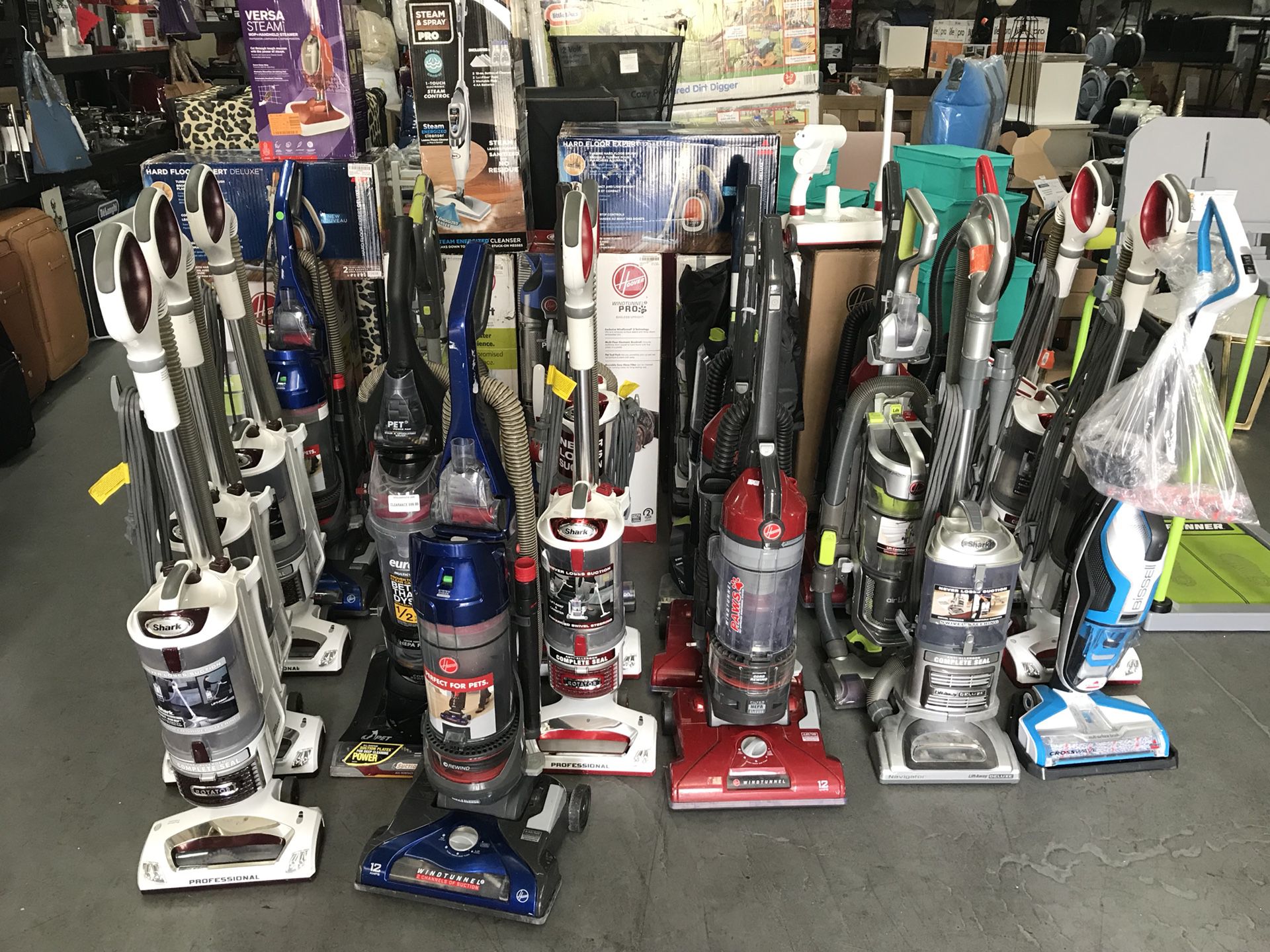 VACUUM SALE !!!! USED, STORE DISPLAY & NEW IN BOX. Used Hoover's $35 New in in box Hoovers starting from $70 to $90 Bissell $150 Dyson store demo $