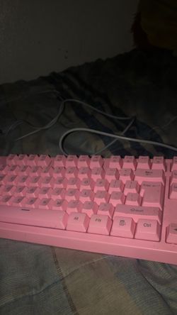Pink Wired Mechanical Keyboard