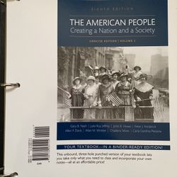 The American People Creating a Nation and a Society 8th Edition