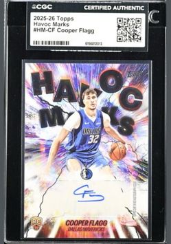 25/26 Topps Cooper Flagg RC Havoc Insert Auto! eBay Authenticated!