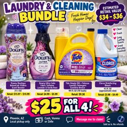 Laundry & Cleaning Bundle – 4 Items