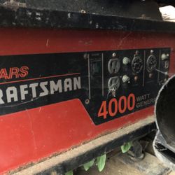 Craftsman 4000 Watt Generator 
