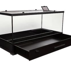 Reptil Aquarium With Drawer To Easy Clean  