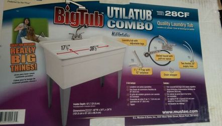 Utility Tub, Including faucet. New still in the box