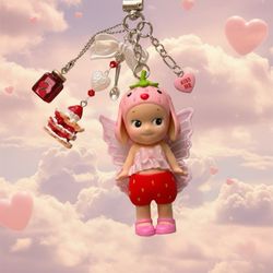 Sonny angel strawberry love keychain
