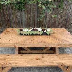 Custom Dining Table Farmhouse Country French Modern Rustic Solid Wood Set Restoration Hardware Insp Bench Hand Built Round Oval Counter Breakfast  