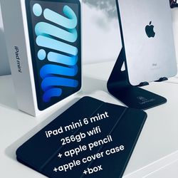 iPad Mini 6 - 256gb wifi + pencil + case + box