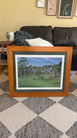 Framed Lithograph of Poppy Hills GC