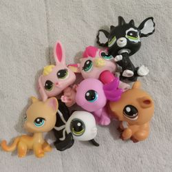 7pcs LPS Littlest Pet Shop Varied Gen Lot 7 pcs
