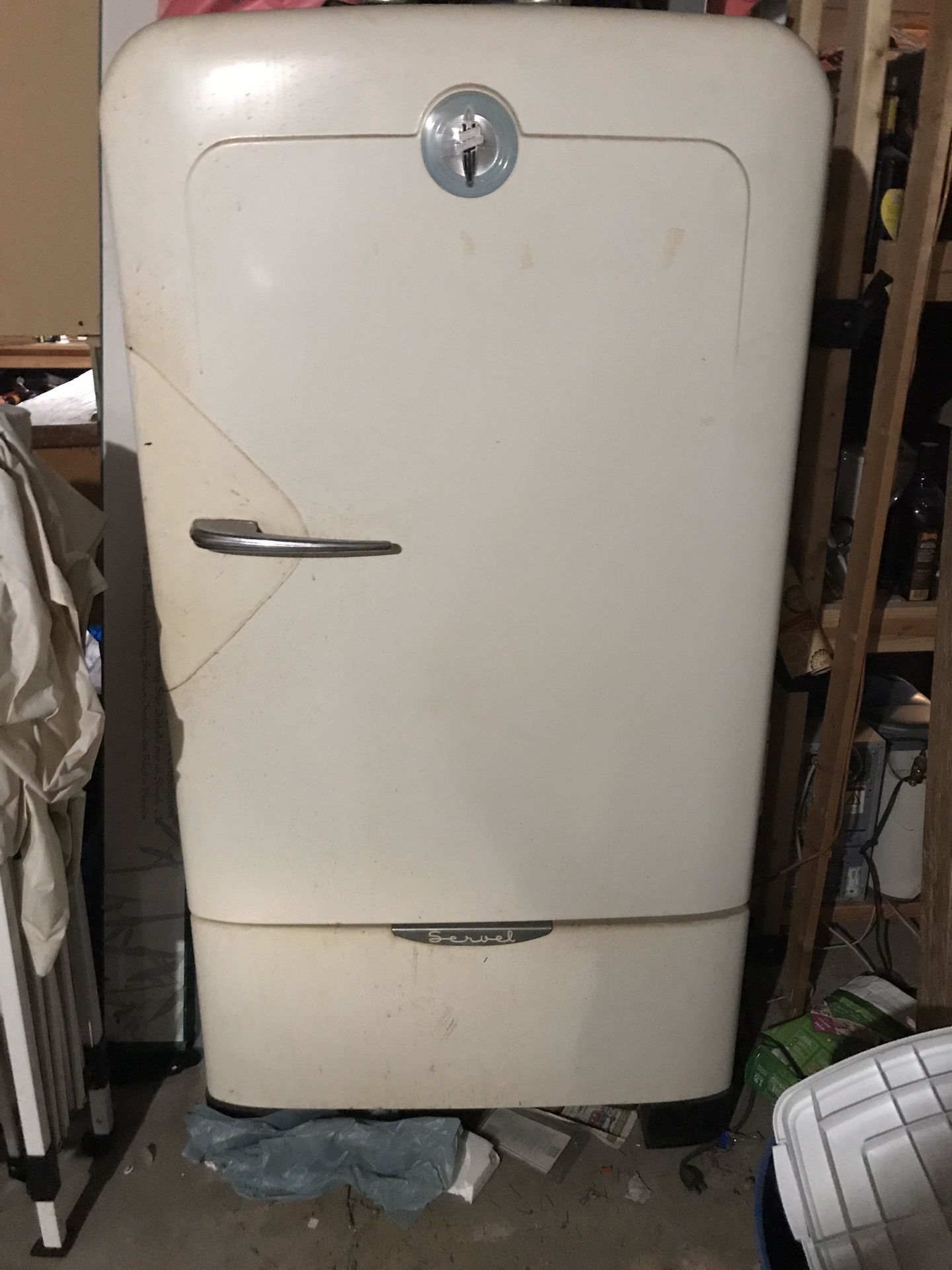 Antique servel gas refrigerator