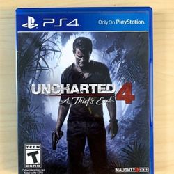Uncharted 4 A Thief's End - PS4 Video Games