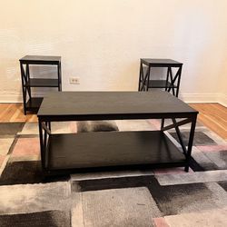 3pc Black Table Set