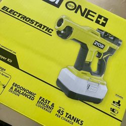 New! Few Available! RYOBI Disinfection Sprayer Kit! Spray Up to 45 Tanks per Charge with the included RYOBI ONE+ 18V 2.0 Ah Battery 