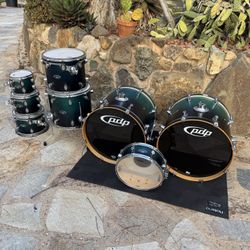 Pdp Fs Birch 8pc Double Bass Drum Set Kit 
