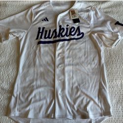 Washington Huskies Adidas Men’s Baseball Jersey (Small) Retails For $80