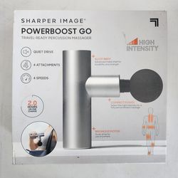 Sharper Image Powerboost Go Travel-Ready Percussion Massager