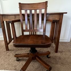 Writing Desk/Chair —**OAK**